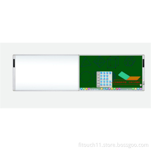 Multiuser 100 inch dual writing interactive whiteboard all-in-one touch screen